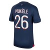 Maillot de Supporter Paris Saint-Germain 2023-24 Mukiele 26 Domicile Pour Homme